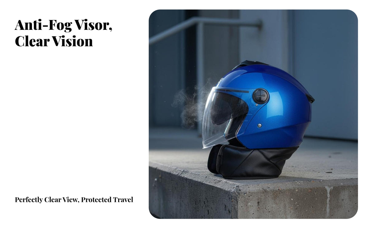 Motorcycle Half Helmet Four-Season Half Face Helmet Lightweight Design for Commuters, Moped Motorcyclist S, Daily Commuting, Weekend Cruising, Outdoor