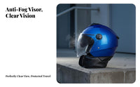 Motorcycle Half Helmet Four-Season Half Face Helmet Lightweight Design for Commuters, Moped Motorcyclist S, Daily Commuting, Weekend Cruising, Outdoor