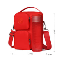 Large Capacity Short Trip Shoulder Bag Lightweight Water-Resistant Multi-Compartment