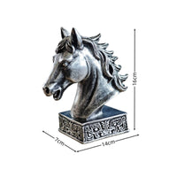 Resin Horse Head Sculpture Opening Gift House Decoration for Living Room