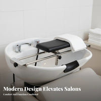 Reduces Pressure Hair Washing Neck Pillow Waterproof Shampoo Bowl Neck Rest Ergonomic Design for Hairstylists, Home Users
