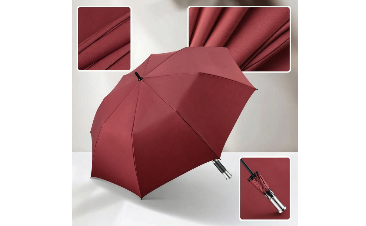 Waterproof Straight-Shaft Umbrella Oversized 8-Rib Umbrella Windproof Heavy-Duty for Rainy Days, Golf, Travel