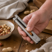 Stainless Steel Peanut Sheller Tool for Quick Nut Cracking