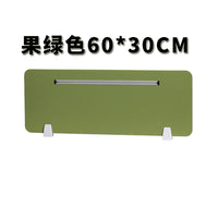 办公桌挡板网格布艺屏风隔挡板桌面隔断板办公家具配件可挂收纳盒 深灰色80*30cm