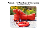 High Buoyancy Floating Lifesaving Rope Reflective Water Rescue Throw Line Wear-Resistant for Swimmers, Boaters, Boating, Lakes, Flood Relief