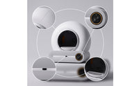Smart App Control Self Cleaning Litter Box Large-Capacity Automatic Litter Box Safety Sensors Pet Supply Handshands-off for Indoor, Apartments
