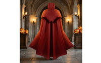 Medieval Gothic Cape Draped Gothic Cape Wide Hem Costume Clothing for Adults