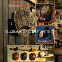 壁挂式棒球手套架 棒球/垒球手套架 保持手套形状拳击手套架