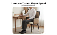 Curved spine Dining Chair Ergonomic spinerest Upholstered Armchair Padded Seat adaptable for Kitchen, Bedroom