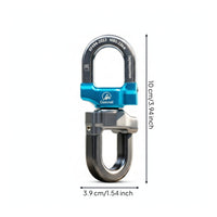 Anti-Twist Swivel Connector 360-Degree Climbing Swivel Aluminum Rope Connector Heavy-Duty for Technicians