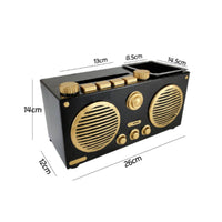 Retro Radio Tissue Box Cover Creative Retro Radio Organizer Space-Saving