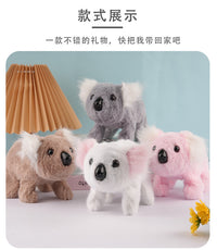 Electric Plush Koala Toy with Walking, Sound, and Head Nodding
