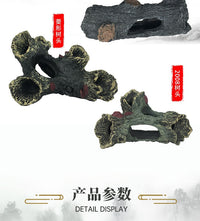 鱼缸虾躲避屋繁殖屋树根沉木空心树洞年树根水族箱树脂工艺品造景