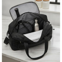 Crossbody Quilted Travel Bag Multi-Pocket Duffel Bag with Side Pockets Soft Organized for Travelers, Commuters, Weekend Trips, Gym