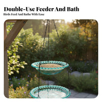 Hanging Avian Feeder Easy to Hang Hanging Avian Bath Garden Accessory Long-Lasting Rust-Resistant Chain for Nature Lovers