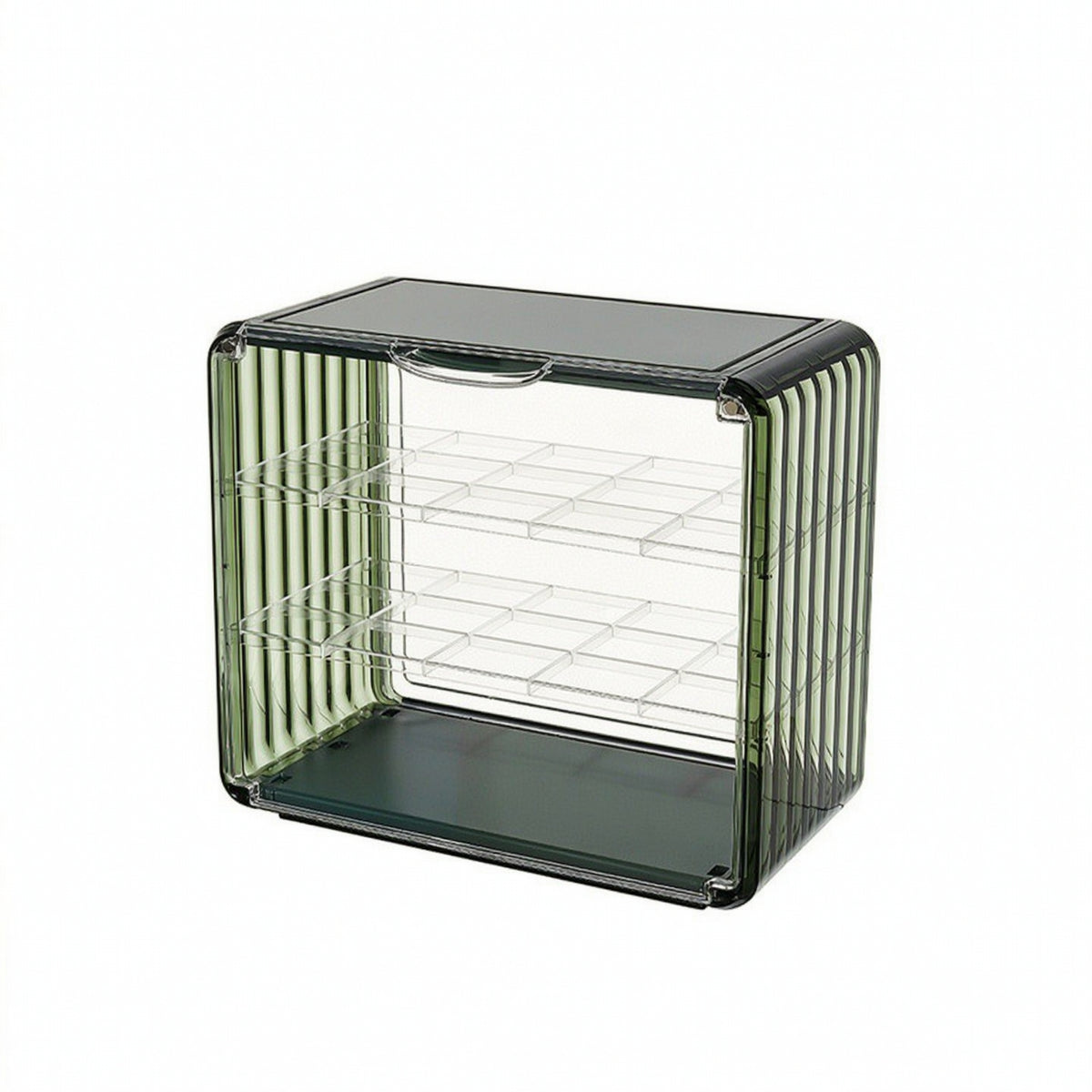 Figure Display Case Dustproof Acrylic Display Case Acrylic Storage Box Clear Showcase Layered for Collectors, Desk, Shelf