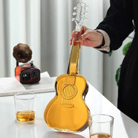 1kg Whiskey Decanter Guitar-Shaped Glass Bottle