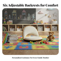 Floral-ShapedShaped Lounger Adjustable Backrest Tatami Seat Lightweight Design