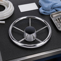 Marine Steering Wheel Universal Fit Stainless Steel Yacht Wheel