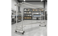 Stainless Steel Clothes Drying Rack Rustproof Laundry Drying Rack Heavy-Duty Sturdy for Families, Balcony, Backyard