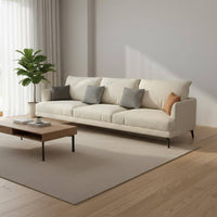 Modern Minimalist Sofa Removable and Washable Cover Small Apartment Sofa Scratch-Resistant 3 Seater Textile Couch for Cat Owners