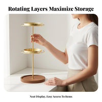 Rotating Sunglasses Stand Versatile Rotating Sunglasses Organizer 2 Tier Eyewear Display Rack Easy Assembly for Collectors