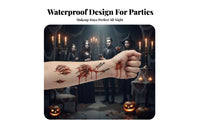 Waterproof Fake Wound Sticker authenticistic Design Fake Wound Decal three-dimensional Effect Special Effects Makeup Skingentle for practical jokesters, actors, Stage Performances
