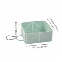 Foldable Pet Bowl Shallow Silicone Pet Bowl