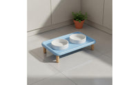 Raised Cat Food and Water Bowls Easy to Clean for Small Dogs