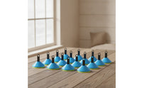 24 Pieces Plastic Cone with Handle Slim Agility Cone Compact Sports Equipment Multi-Sport for Coaches, Athletes, Trainers, Soccer Training, Obstacle Courses