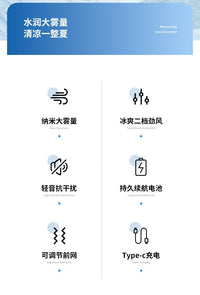 Mini Air Conditioner Fan Desktop Cooling Fan with Mist Humidifier