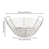 Stainless Steel Coals Basket Heavy Duty Wire Mesh Coals Basket Uniform Heating Distribution