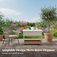 Foldable 2-Tier Trolley adaptable Household Furniture sturdyDuty for Renters