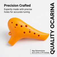 Beginners Professional Ocarina Gift, Beginner Resin Ocarina, Colorful Student Oc #variant:Yellow
