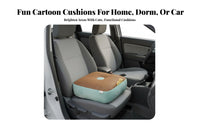 Removable and Washable Thick Square Chair Pad Easy to Clean Cartoon Elevate Er Cushion PP Cotton Filling for Students, Car, Bay Window