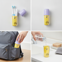 Dopamine 3-in-1 Portable Travel Wash Cup Set for Couples, Business Trips, Toothbrush and Toothpaste Storage