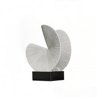 Decorative Sculpture with Block Base Minimalist Ornament Modern for Entryway