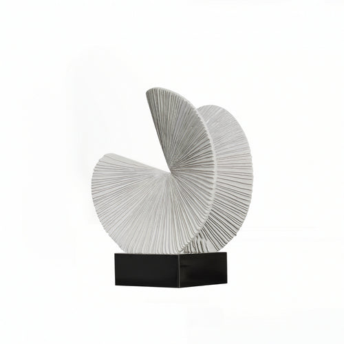 Decorative Sculpture with Block Base Minimalist Ornament Modern for Entryway