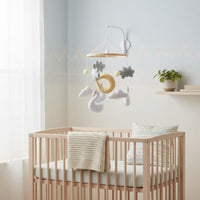 Textile Puff Crib Mobile Nordic Design Puff Crib Mobile Soothing for Infants