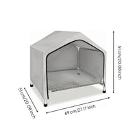 Dog Bed with Canopy Cooling Elevated Pet Bed Removable for Patio, Camping