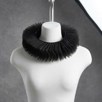 Ruffle Neck Handmade Pleated Lace Vintage Style Costume Accessory for Entertainers