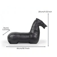 Horse Figurine Minimalist Horse Statue Glossy Ornament for Entryway, Office