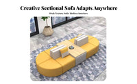 Flexible Arrangement Configurable Bench System Modular Design Public Seating Wear-Resistant Lobby Furniture High-Density Cushion for Interior Designers, Apartment Dwellers, Library, Lounge Area, Waiting Room, Retail Shop