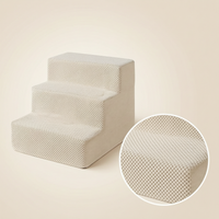 Pet Dog Stairs Ramp for Bed Sofa, Washable Sponge Steps for Small Medium Dogs, 3-5 Tiers