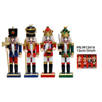 13cm Soldier Nutcracker Wooden Figurine Home Decor