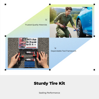 Universal Car Motorcycle Emergency Tire Repair Kit