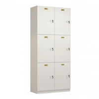 Wooden Storage Locker Cabinet Electronic Lock Clothes Locker Water-resistant Construction for Spa Owners Changing Room Clubhouse Office