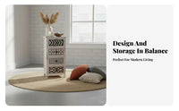 2-Drawer Nightstand Nordic aesthetic Bedside Table Distressed Finish Vintage Look for Interior Decorators