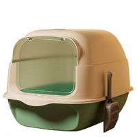 Enclosed Cat Pet Waste Container Odor Control Covered Cat Pet Waste Container Easy to Clean for Kittens, Apartment