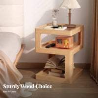 Stacked exposedFrame Table Space-Saving Nightstand Multifunctional